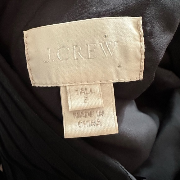 J. Crew Tall size 2 lovely black one shoulder dress✨🤍 - Picture 2 of 4